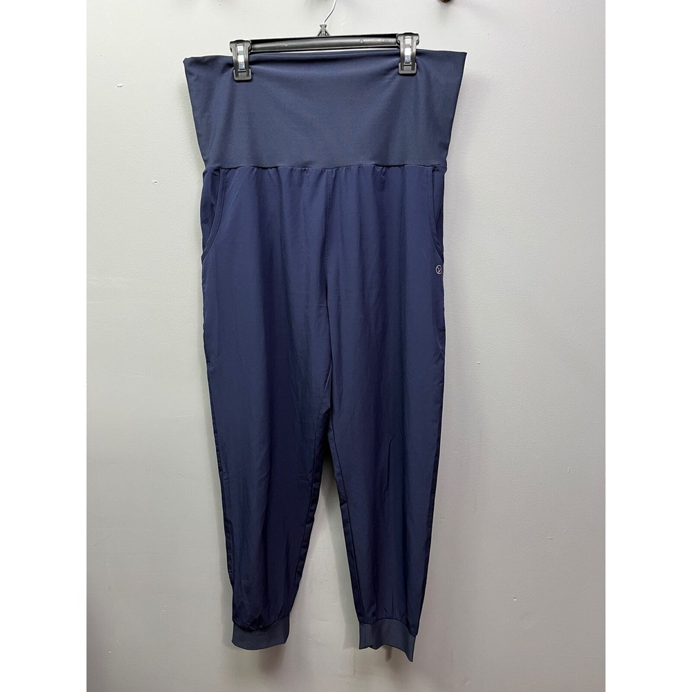 Vogo Athletica Joggers Womens Large Blue High Waist‎ Activewear Tapered Pants